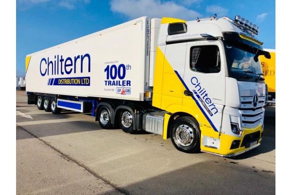 Chiltern Distribution’s 100th Trailer built by Gray & Adams